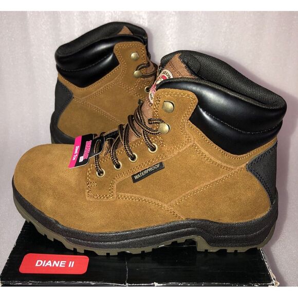 Brahma Women's Diane II Steel Toe Slip Resistant Waterproof Work Boots Size 8 - Picture 7 of 16